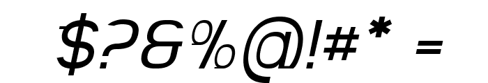 Rendart-Italic Font OTHER CHARS