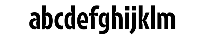 Retina MicroPlus Condensed Bold Font LOWERCASE