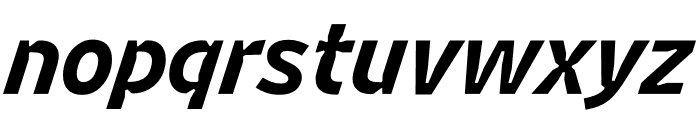 Retina MicroPlus Normal Bold Italic Font LOWERCASE