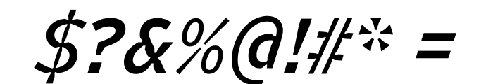 Retina MicroPlus Normal Medium Italic Font OTHER CHARS
