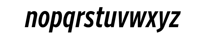 Retina Standard Condensed Medium Italic Font LOWERCASE