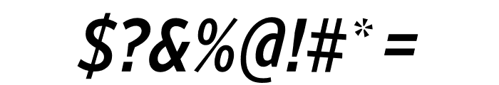 Retina Standard Narrow Medium Italic Font OTHER CHARS