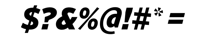 Retina Standard Normal Black Italic Font OTHER CHARS