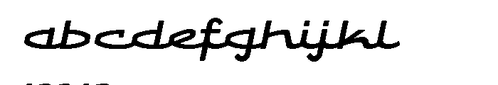 Retron Italic Font LOWERCASE