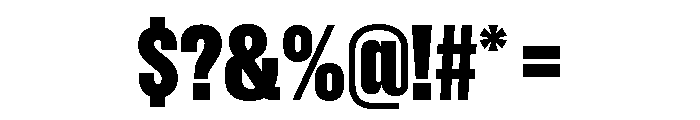 Recent Grotesk Bold Font OTHER CHARS