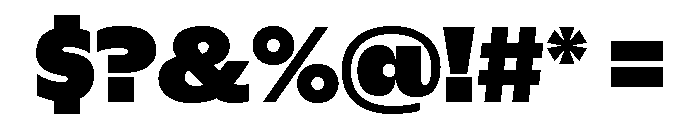 Recent Grotesk Ultra Font OTHER CHARS