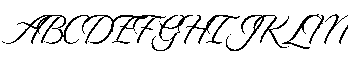 Recherche Regular Font UPPERCASE