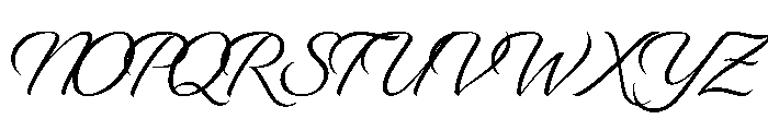 Recherche Regular Font UPPERCASE