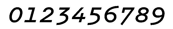 Recipient Bold Italic Font OTHER CHARS