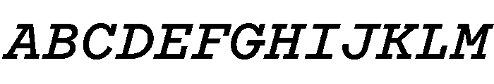 Recipient Bold Italic Font UPPERCASE