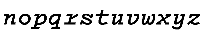 Recipient Bold Italic Font LOWERCASE