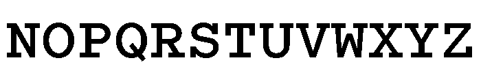 Recipient Bold Font UPPERCASE