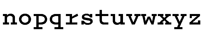 Recipient Bold Font LOWERCASE