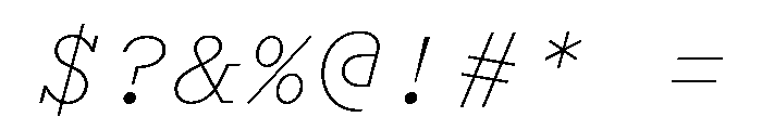 Recipient Italic Font OTHER CHARS