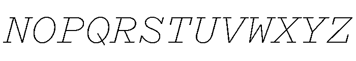 Recipient Italic Font UPPERCASE
