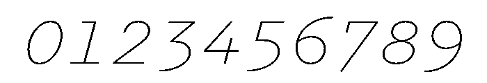 Recipient Light Italic Font OTHER CHARS
