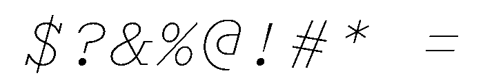 Recipient Light Italic Font OTHER CHARS