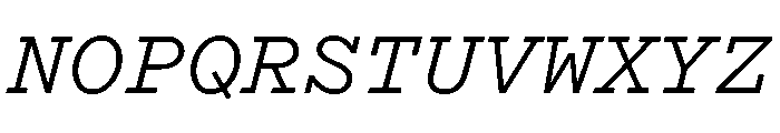 Recipient Medium Italic Font UPPERCASE