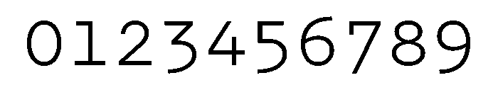 Recipient Medium Font OTHER CHARS