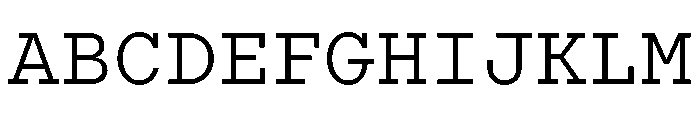 Recipient Medium Font UPPERCASE