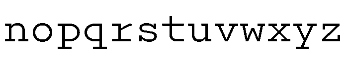 Recipient Medium Font LOWERCASE