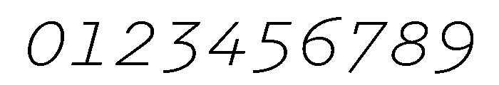 Recipient Regular Italic Font OTHER CHARS