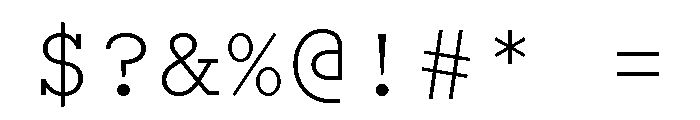 Recipient Regular Font OTHER CHARS