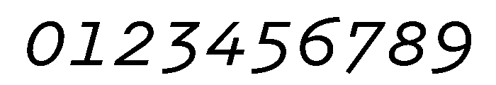 Recipient Semi Bold Italic Font OTHER CHARS
