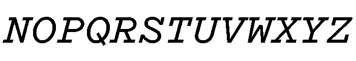 Recipient Semi Bold Italic Font UPPERCASE