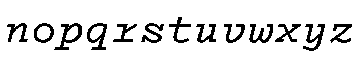 Recipient Semi Bold Italic Font LOWERCASE