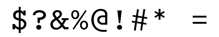 Recipient Semi Bold Font OTHER CHARS