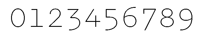 Recipient Font OTHER CHARS