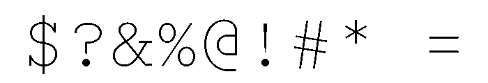 Recipient Font OTHER CHARS