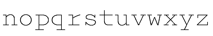 Recipient Font LOWERCASE