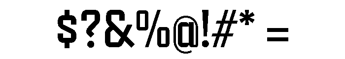 Refrigerator Deluxe Bold Font OTHER CHARS