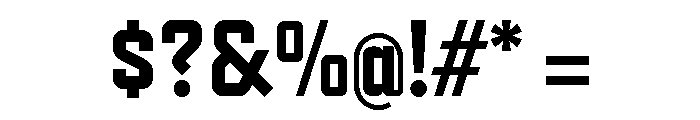 Refrigerator Deluxe Extra Bold Font OTHER CHARS