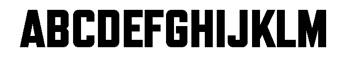 Refrigerator Deluxe Heavy Font UPPERCASE