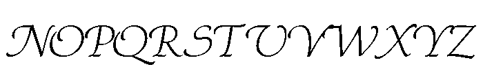 Regina Regular Italic Font UPPERCASE
