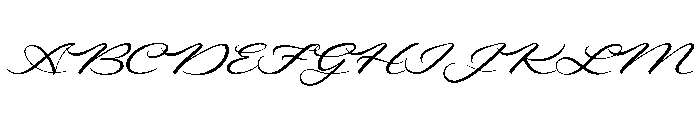 Regina Regular Font UPPERCASE