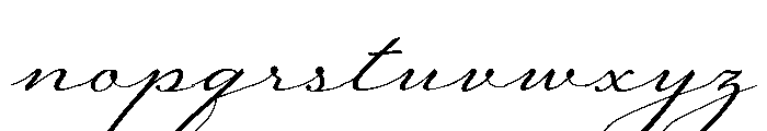 Regina Regular Font LOWERCASE