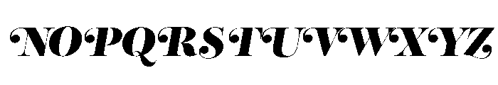 Reina Neue Black Italic Font UPPERCASE