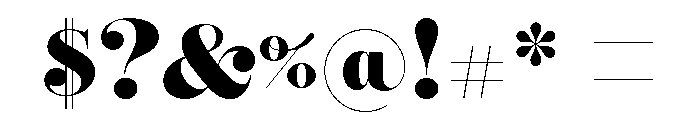 Reina Neue Black Font OTHER CHARS