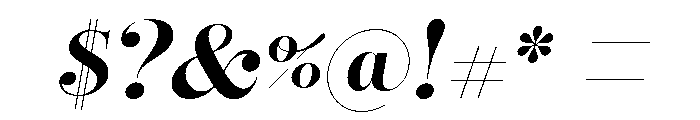 Reina Neue Bold Italic Font OTHER CHARS