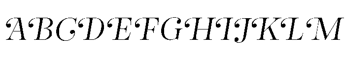 Reina Neue Light Italic Font UPPERCASE