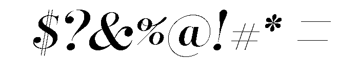 Reina Neue Medium Italic Font OTHER CHARS