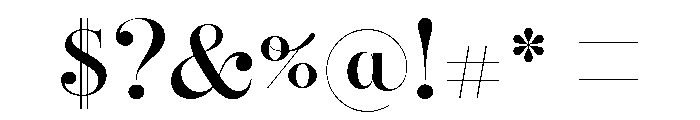 Reina Neue Medium Font OTHER CHARS