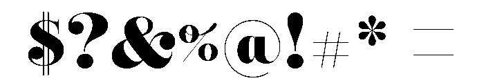 Reina Neue Small Black Font OTHER CHARS