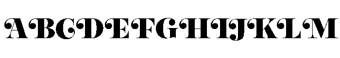 Reina Neue Small Black Font UPPERCASE