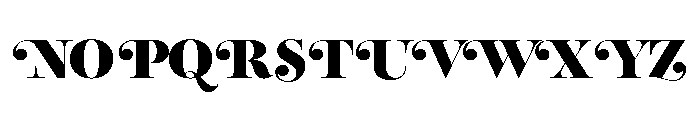 Reina Neue Small Black Font UPPERCASE