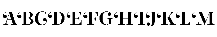 Reina Neue Small Bold Font UPPERCASE
